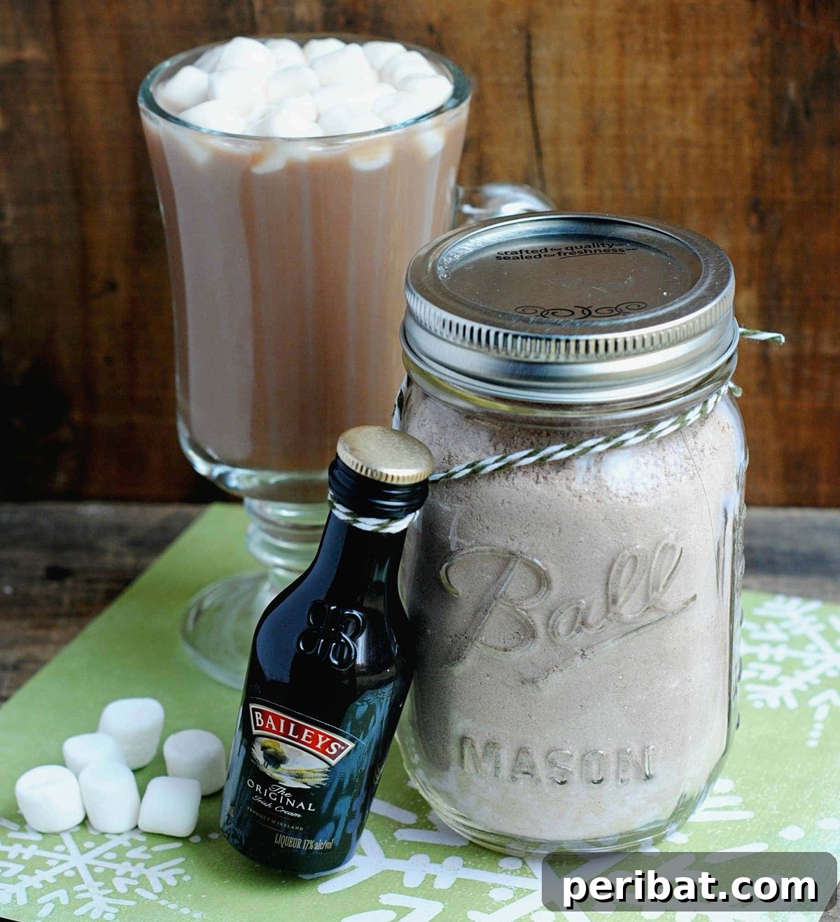 Craft Your Own Cocktails 24 Kit Ideas 9 Cozy Bailey’s Hot Cocoa Kit for chilly, relaxing nights.