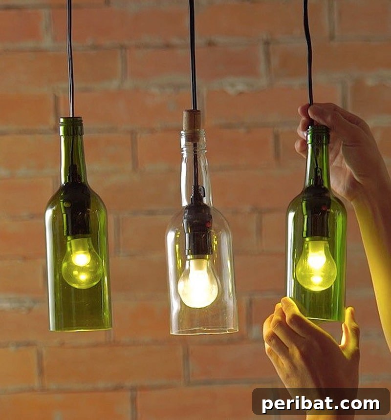 Uncork Your Creativity: 50 Wine Bottle and Glass DIY Projects 18 wine bottle lights
