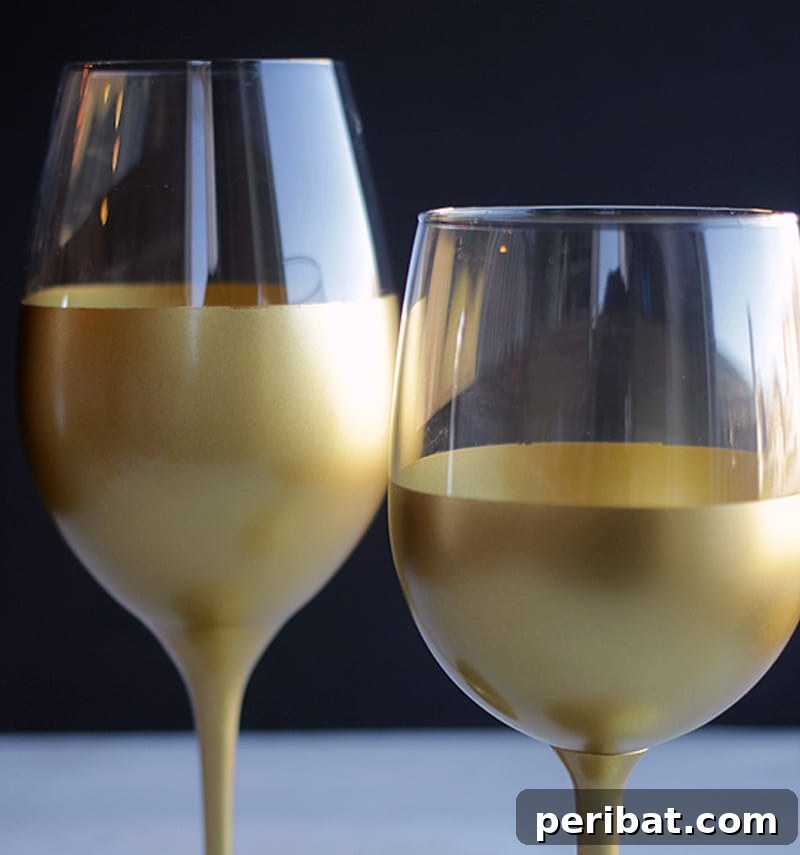 Uncork Your Creativity: 50 Wine Bottle and Glass DIY Projects 25 gold-dipped wine glasses