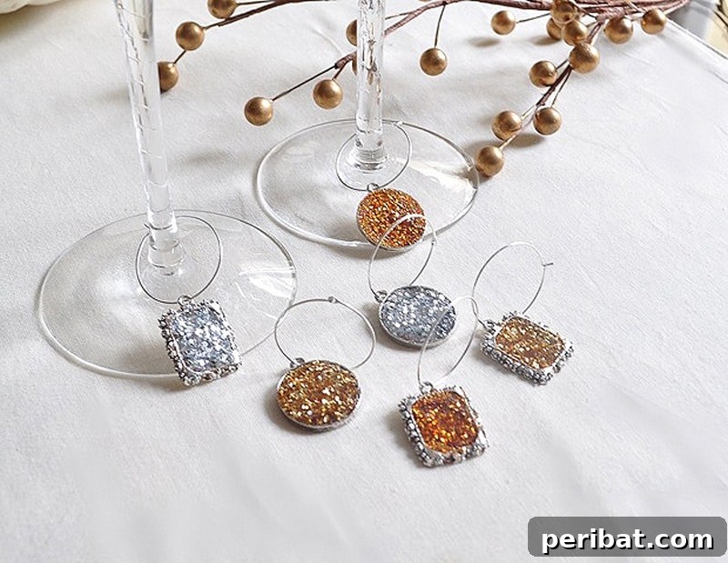 Uncork Your Creativity: 50 Wine Bottle and Glass DIY Projects 32 wine glass charms