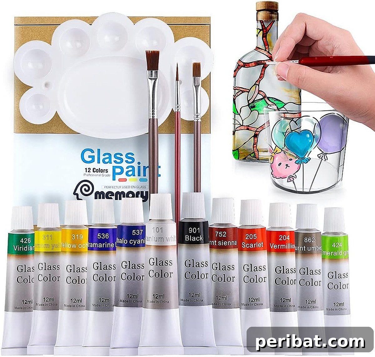 Uncork Your Creativity: 50 Wine Bottle and Glass DIY Projects 39 colorful stain glass paint kit