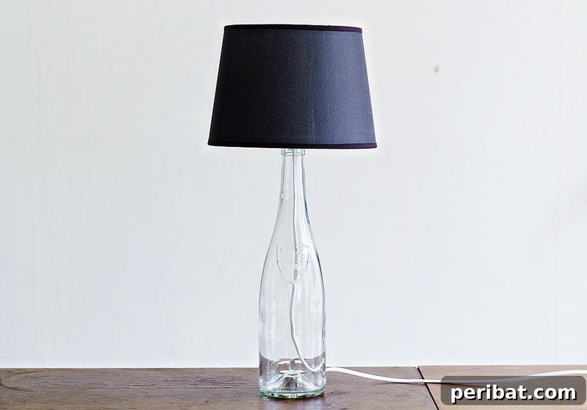 Uncork Your Creativity: 50 Wine Bottle and Glass DIY Projects 48 wine bottle into stylish lamp