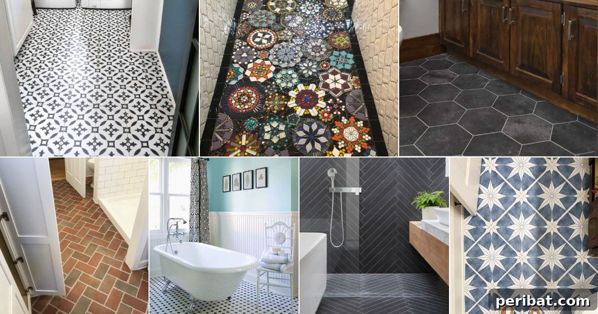 Stunning DIY Bathroom Floors: Tile Ideas & Product Picks 2 48 DIY Bathroom Floor Tile Ideas and Products facebook image.