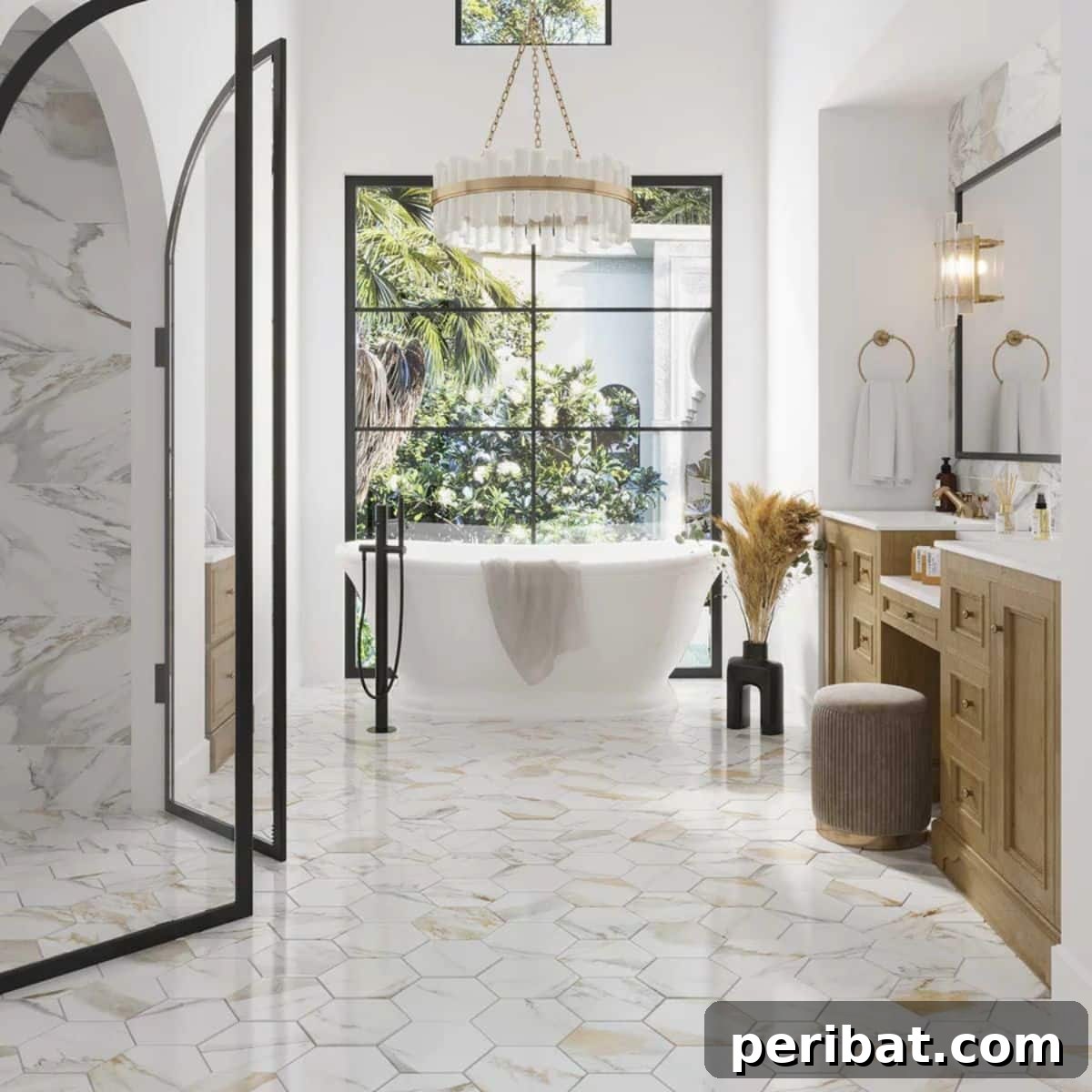 Stunning DIY Bathroom Floors: Tile Ideas & Product Picks 15 Coordinating Bathroom Tile Idea