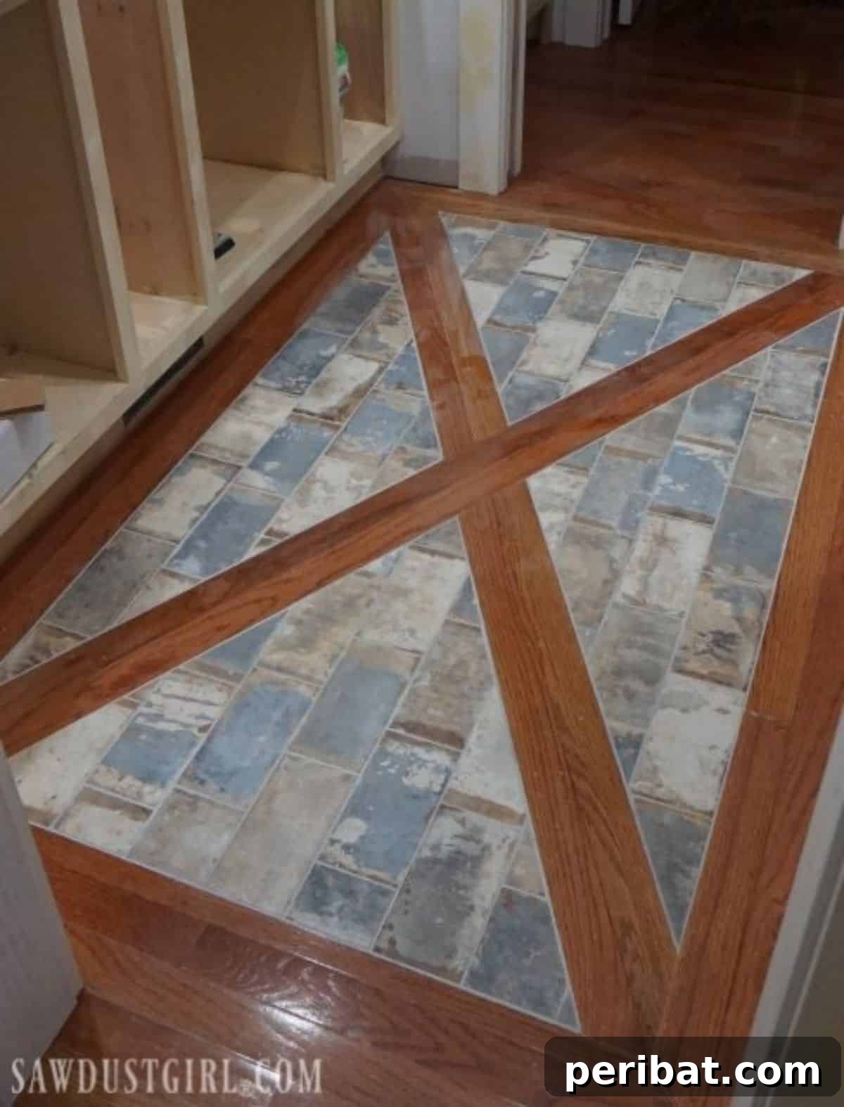 Stunning DIY Bathroom Floors: Tile Ideas & Product Picks 16 DIY Wood Inlay Tiles