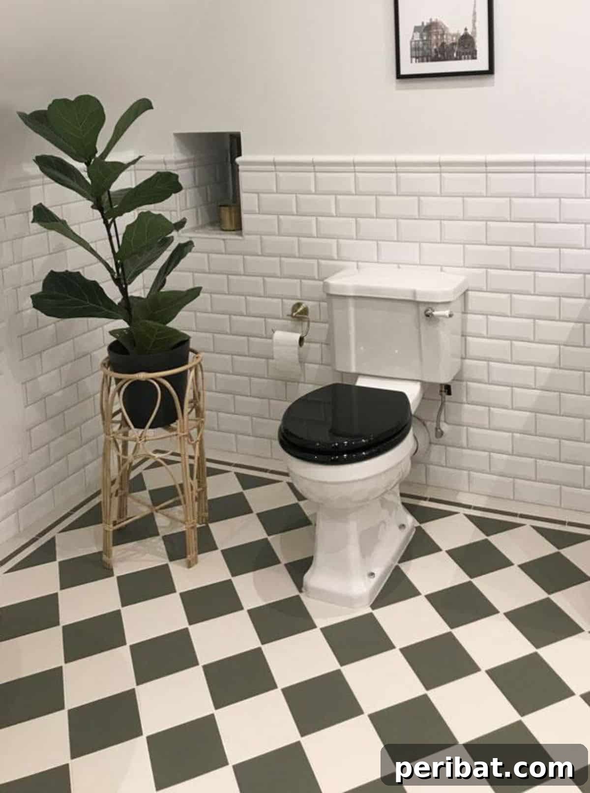 Stunning DIY Bathroom Floors: Tile Ideas & Product Picks 24 Checkerboard Bathroom