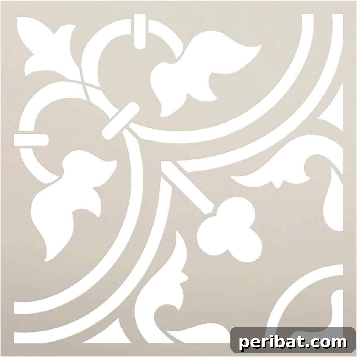 Stunning DIY Bathroom Floors: Tile Ideas & Product Picks 48 Moroccan Pattern Tile Stencil