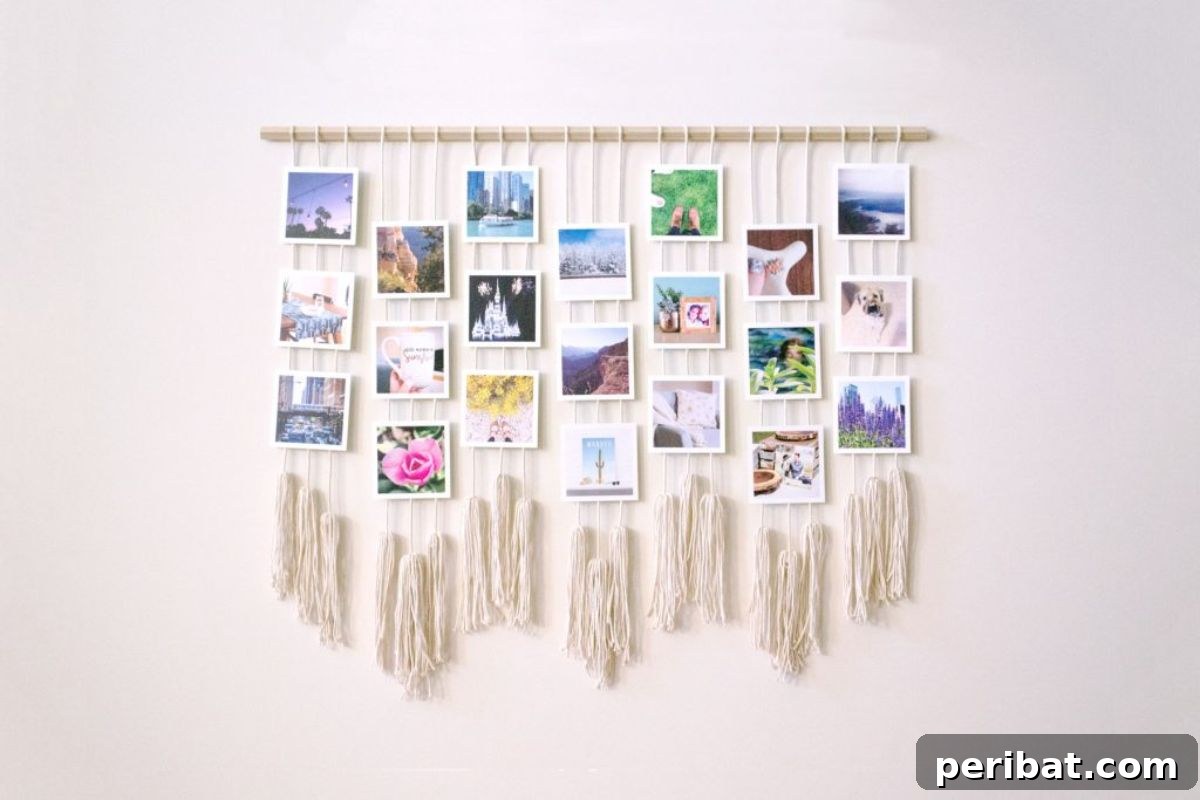 Macrame Photo Wall Hanging