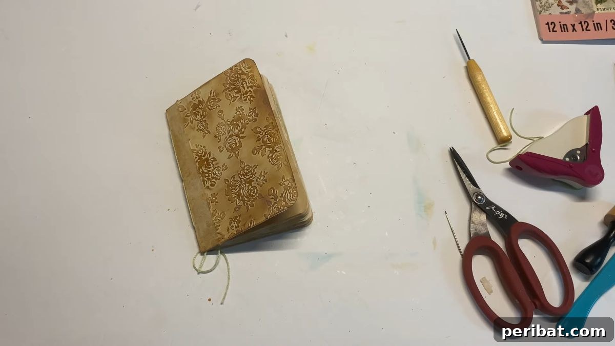 Craft Your Own: 41 Inspiring Leather Journal Projects 14 Embossed Faux Leather Journal