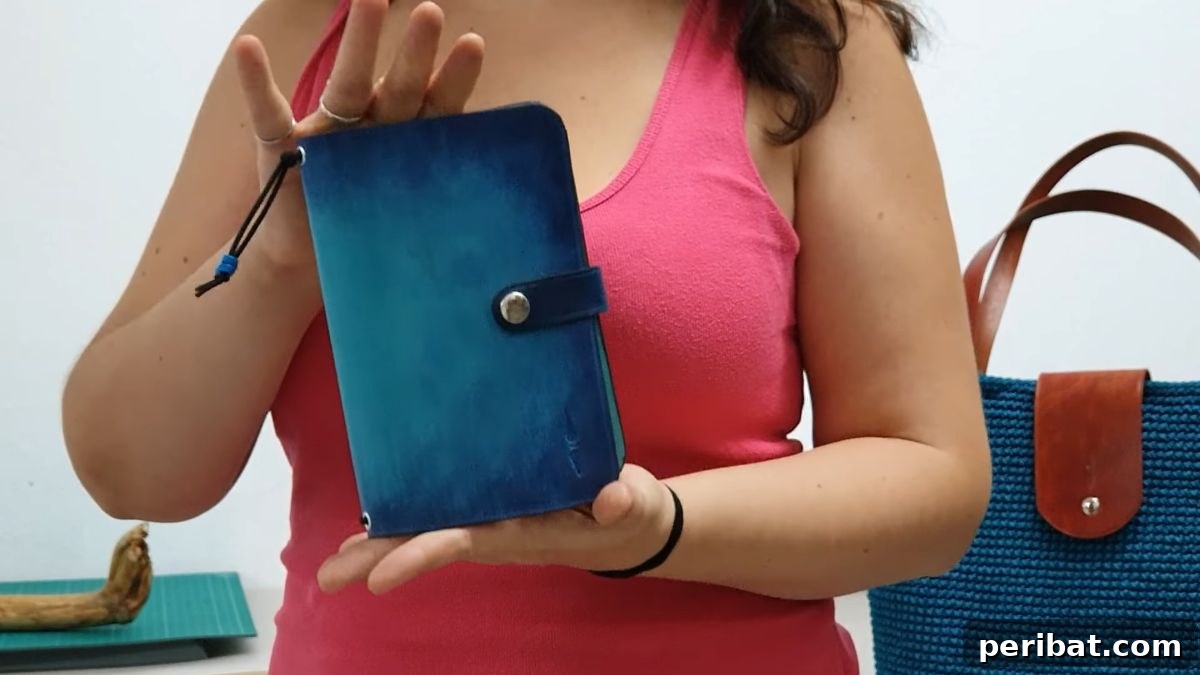 Craft Your Own: 41 Inspiring Leather Journal Projects 16 Tie-Dye Leather Journal