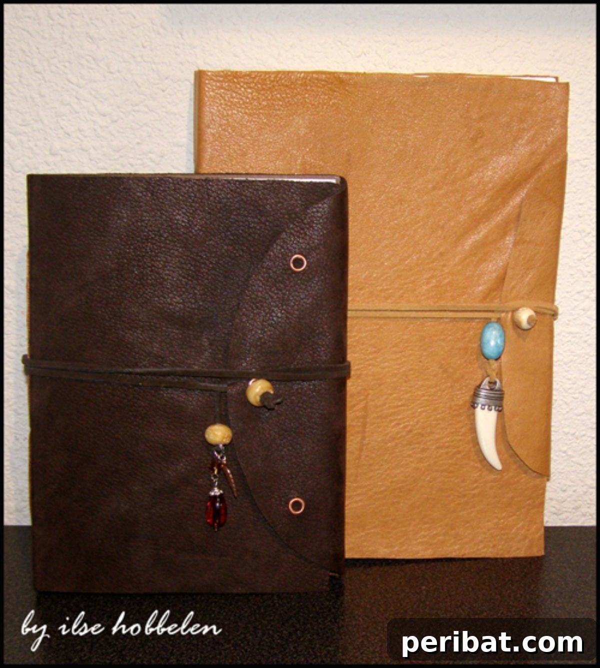 Craft Your Own: 41 Inspiring Leather Journal Projects 29 Two DIY Leather Journals