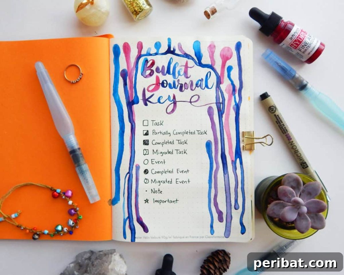 Craft Your Own: 41 Inspiring Leather Journal Projects 34 Bullet Journal