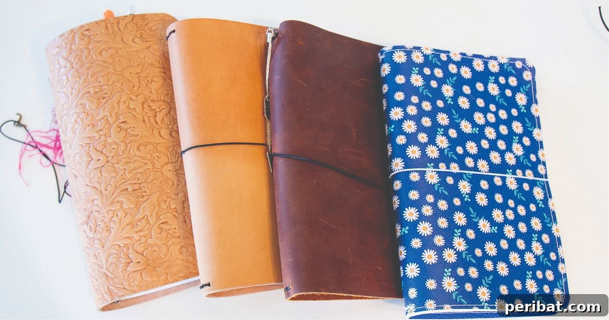 Craft Your Own: 41 Inspiring Leather Journal Projects 40 Travel Leather Journal Notebooks