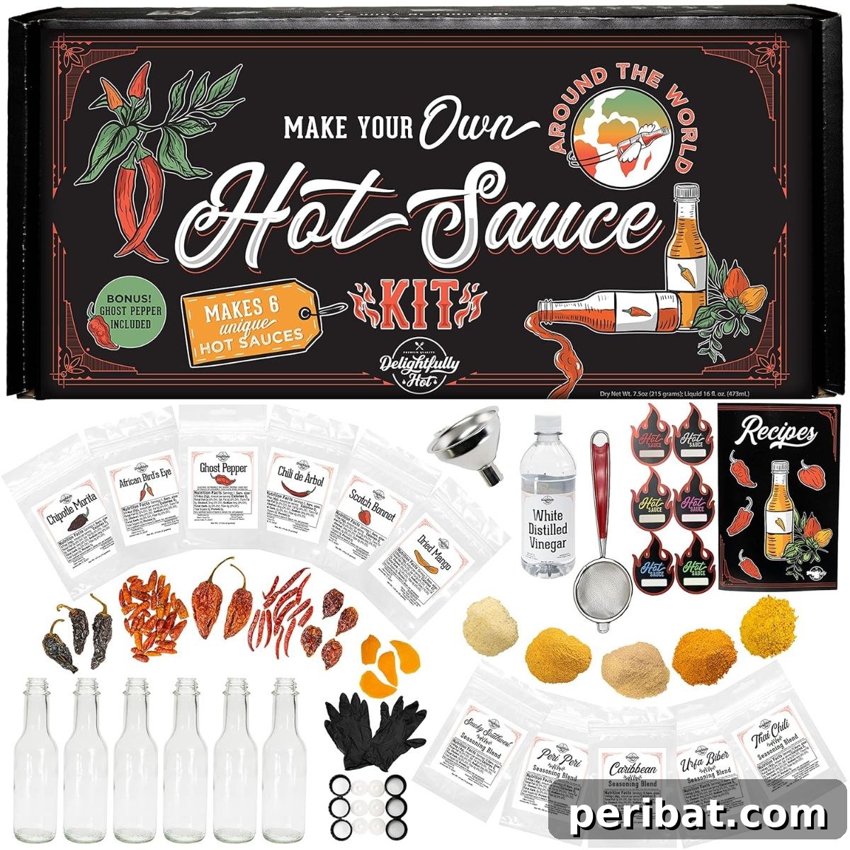 Craft Your Own Heat 26 DIY Hot Sauce Kits and Recipes 11 The luxurious Premium DIY Hot Sauce Making Kit, featuring a variety of high-quality ingredients.
