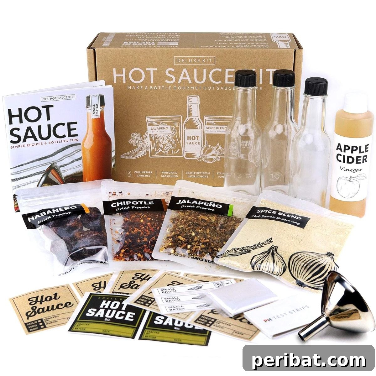 Craft Your Own Heat 26 DIY Hot Sauce Kits and Recipes 7 The luxurious DIY Deluxe Hot Sauce Making Kit, brimming with gourmet ingredients.