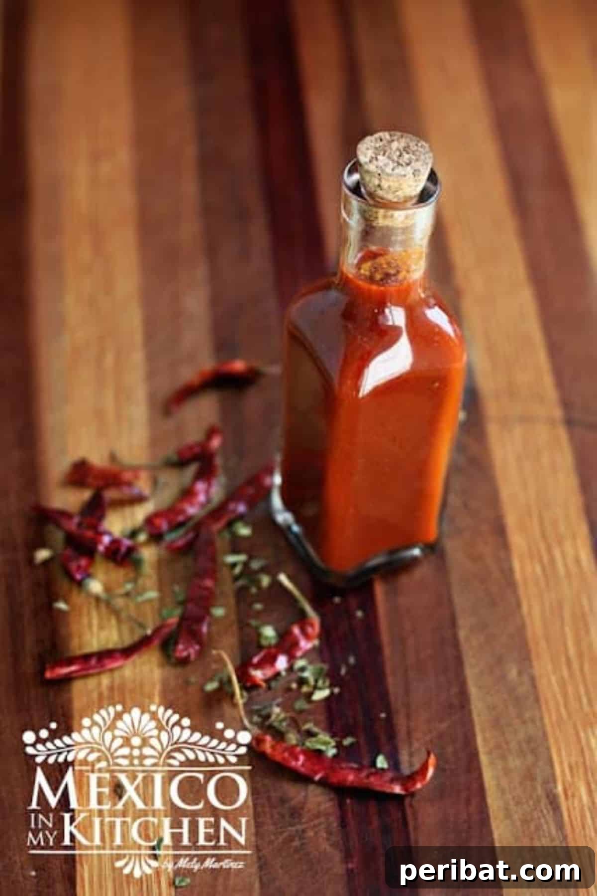 Craft Your Own Heat 26 DIY Hot Sauce Kits and Recipes 9 A glass bottle of rich Homemade Red Hot Sauce, ready for tasting.