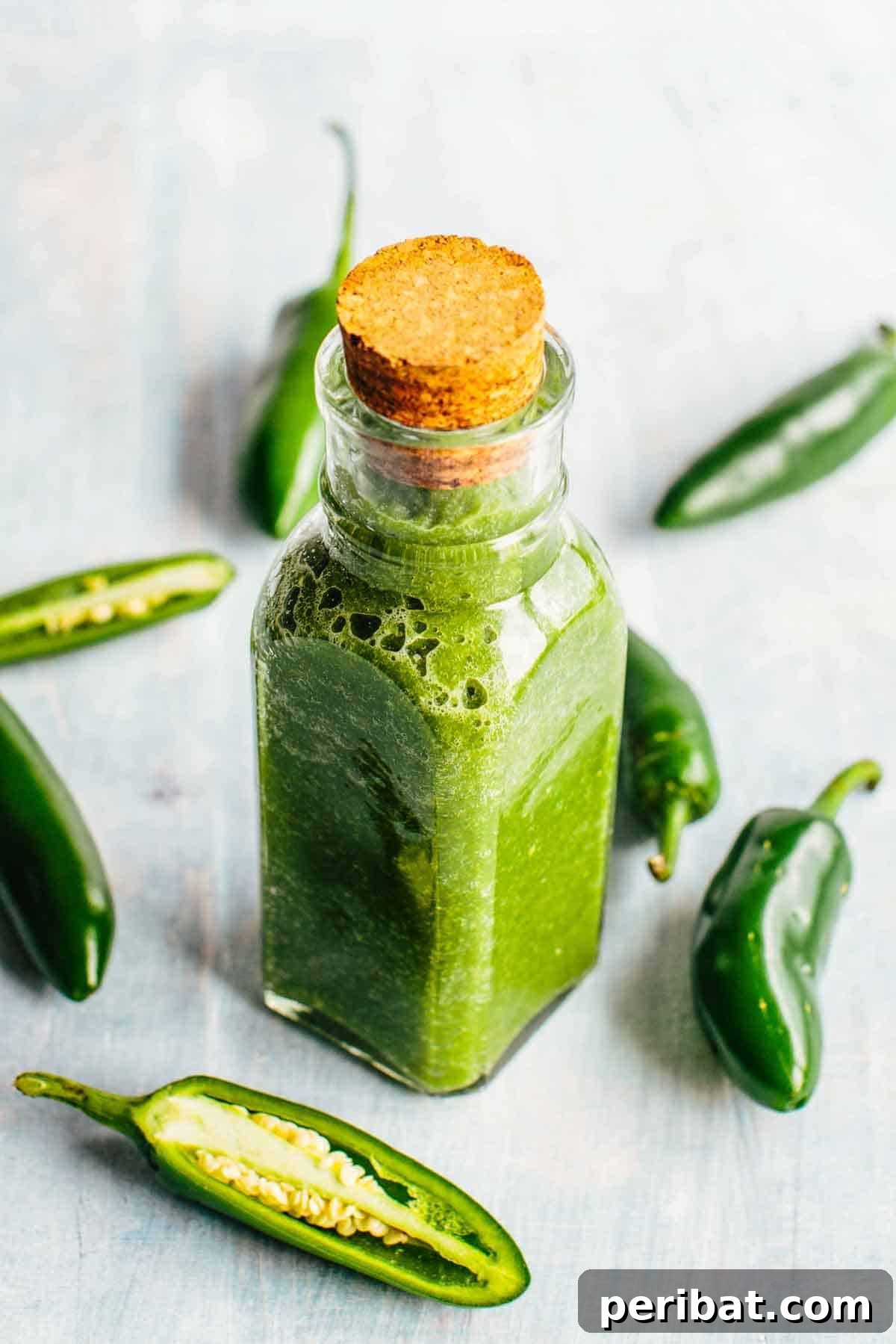 Craft Your Own Heat 26 DIY Hot Sauce Kits and Recipes 10 A refreshing bottle of Jalapeño Hot Sauce, perfect for adding fresh spice.