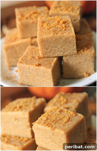 White Chocolate Pumpkin Fudge