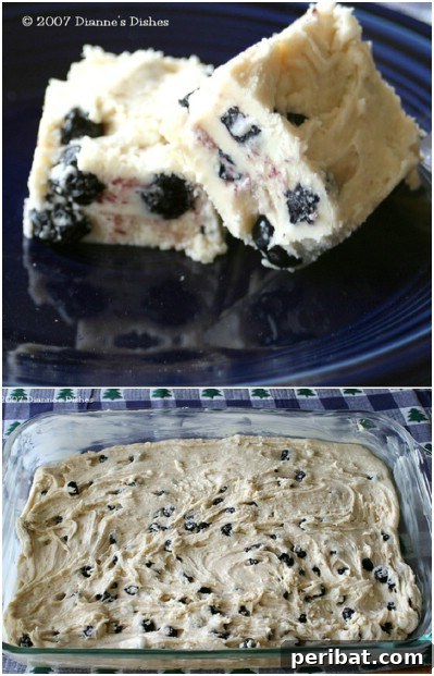 White Chocolate Blueberry Fudge