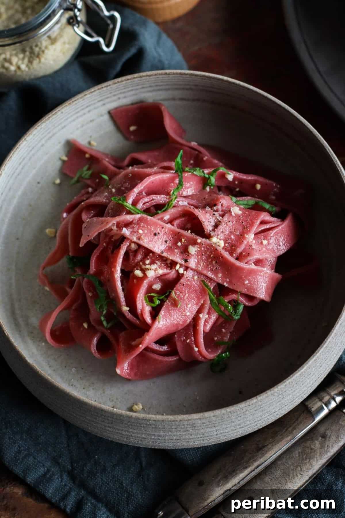 Homemade Beet Pasta