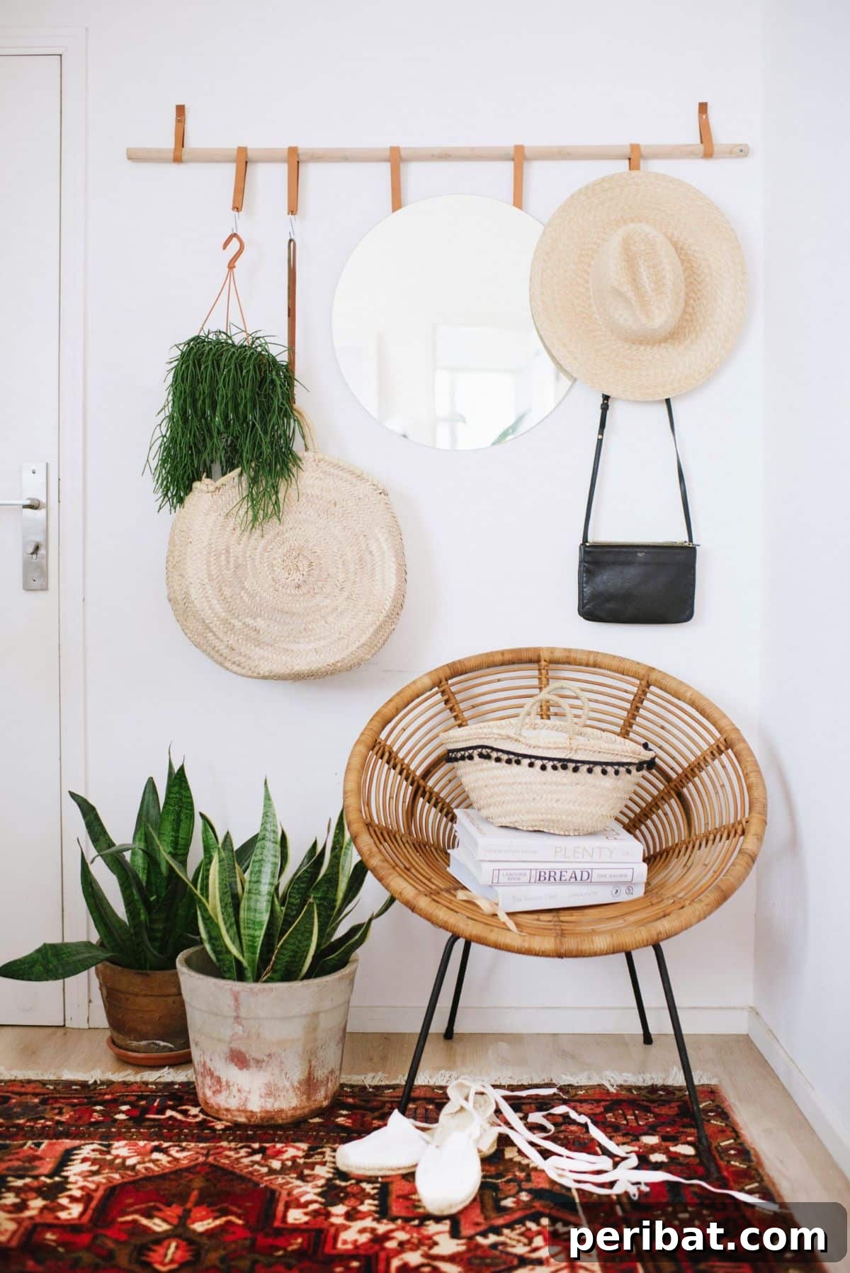 Transform Your Entryway: 32 Genius DIY Organizing Ideas 29 DIY hanging entryway organizer with pockets and hooks for small items.
