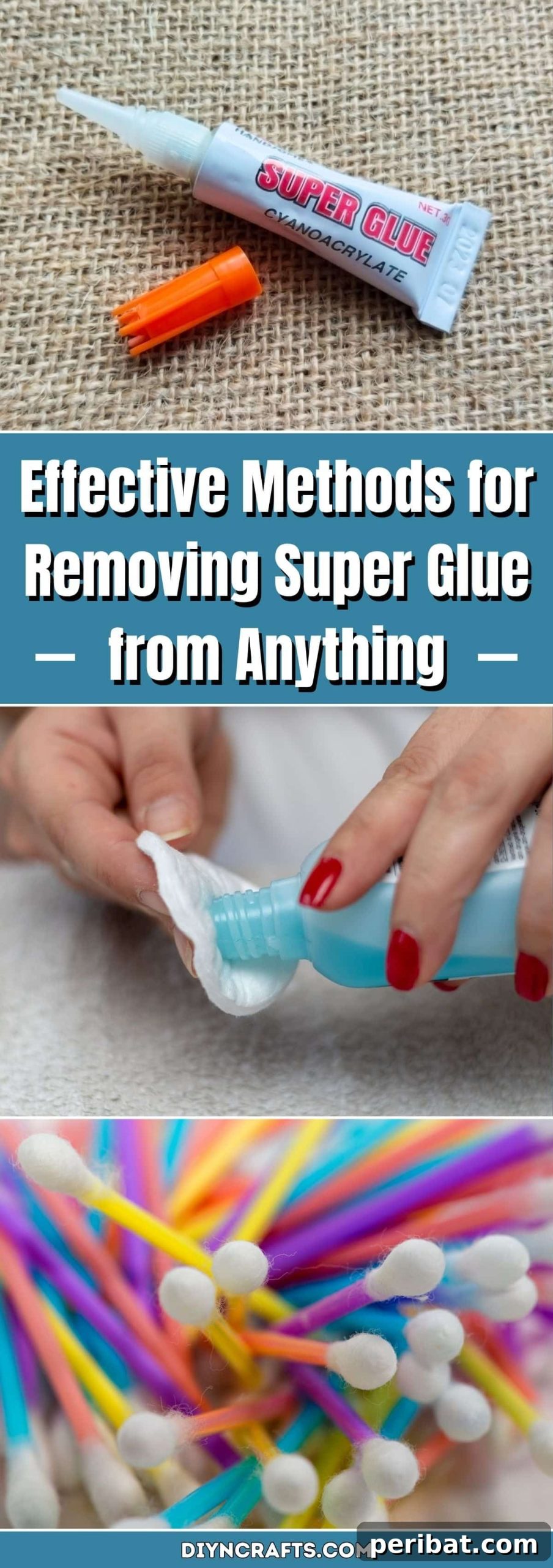 Effective Methods for Removing Super Glue from Anything pinterest image