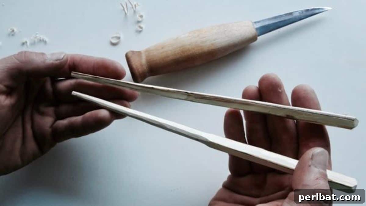 Craft Your Vision: 31 Wood Carving & Whittling Project Starters 14 DIY Chopsticks