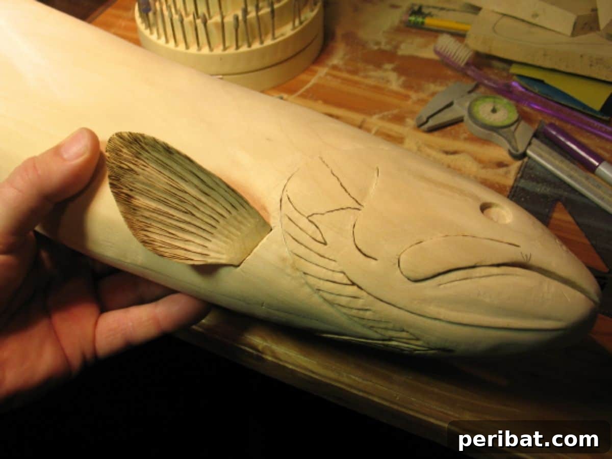 Craft Your Vision: 31 Wood Carving & Whittling Project Starters 16 DIY Brown Trout Wood Carving
