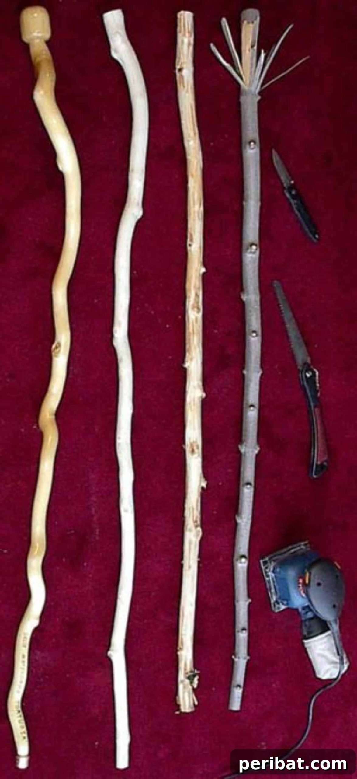 Craft Your Vision: 31 Wood Carving & Whittling Project Starters 27 DIY hiking sticks.