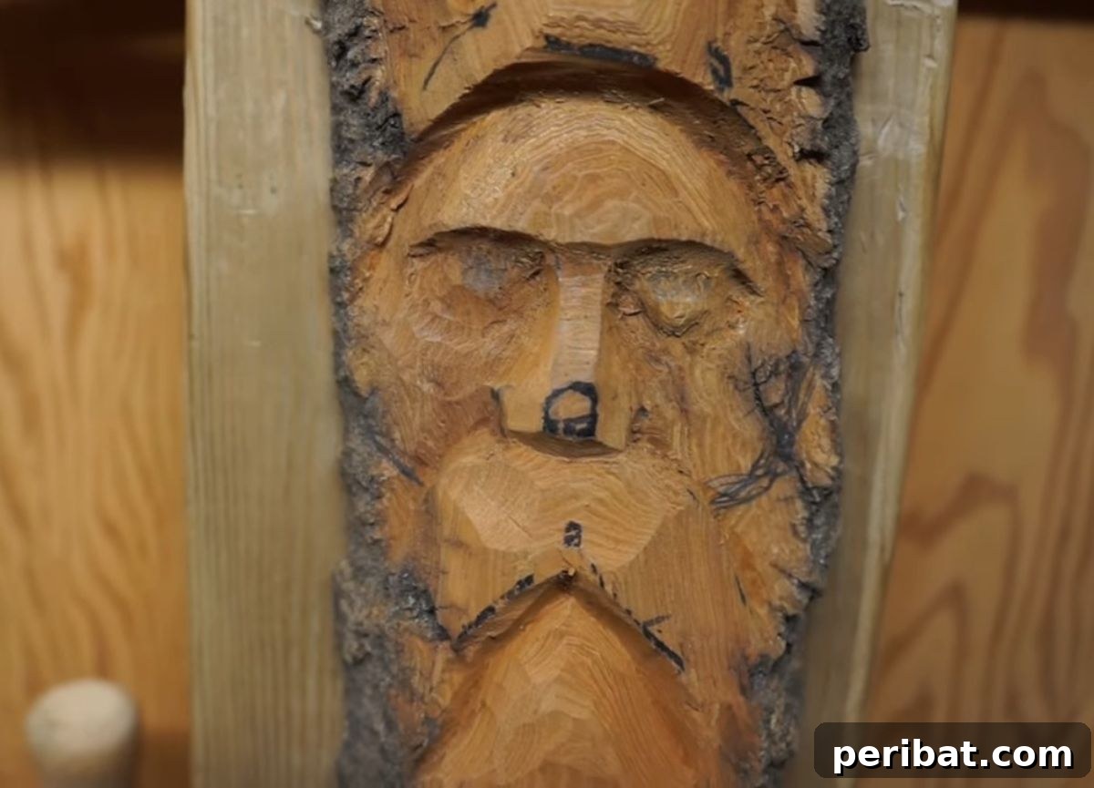 Craft Your Vision: 31 Wood Carving & Whittling Project Starters 28 DIY Wood Carving Face Project