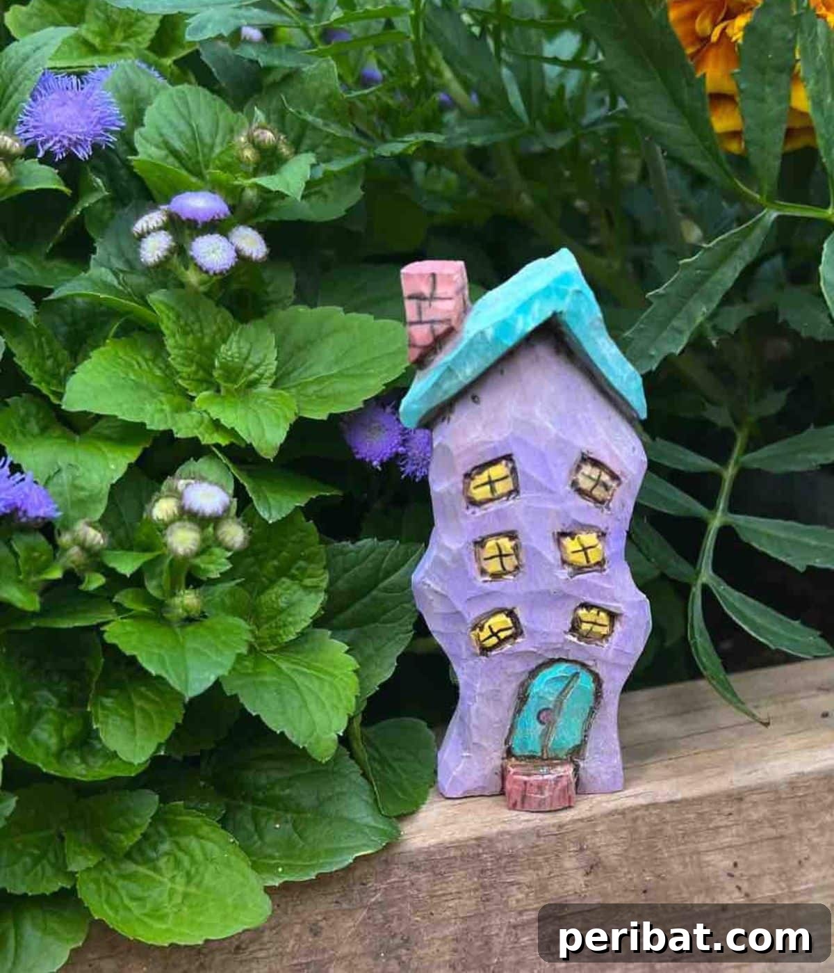 Craft Your Vision: 31 Wood Carving & Whittling Project Starters 6 DIY hand-carved Crooked House