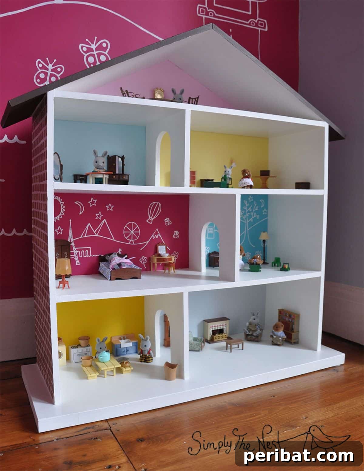 Crafting Dreams: 50 DIY Dollhouse Ideas and Kits 14 DIY Dollhouse for Toddlers