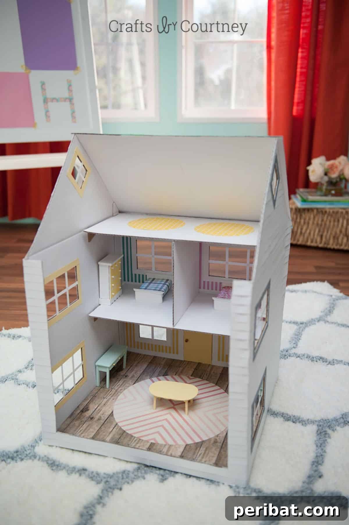 Crafting Dreams: 50 DIY Dollhouse Ideas and Kits 15 DIY Cardboard Box Dollhouse