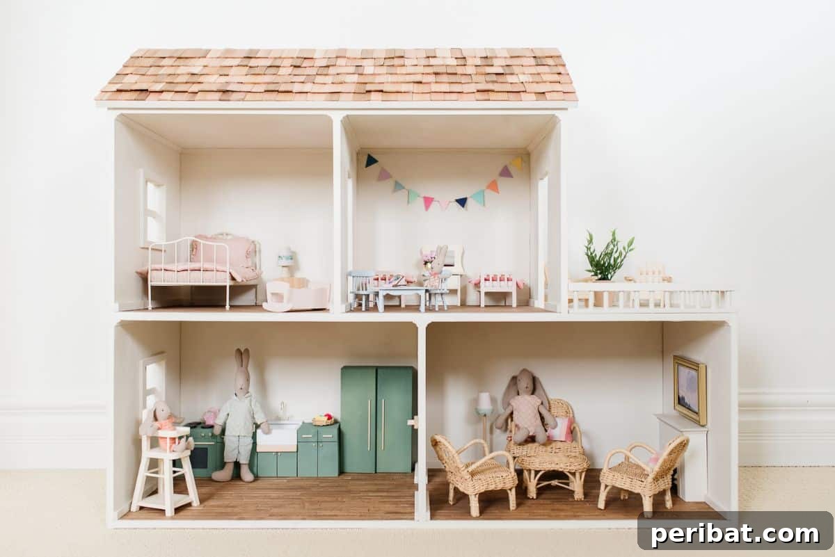 Crafting Dreams: 50 DIY Dollhouse Ideas and Kits 17 DIY Antiqued Look Dollhouse