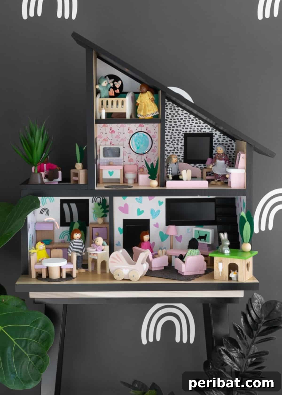 Crafting Dreams: 50 DIY Dollhouse Ideas and Kits 24 Chic, Modern DIY Dollhouse