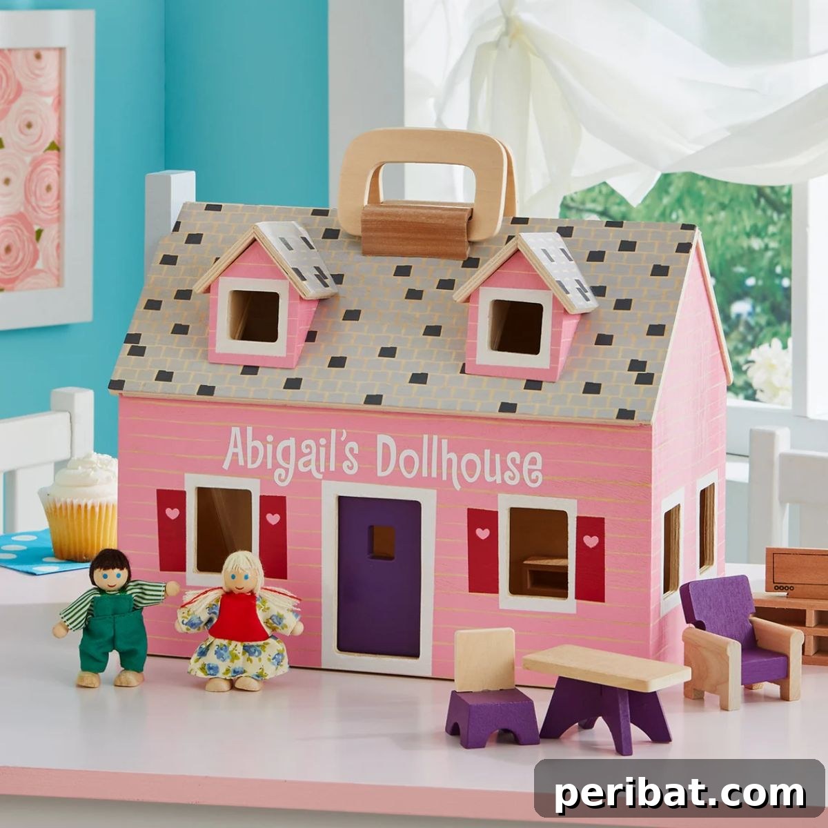 Crafting Dreams: 50 DIY Dollhouse Ideas and Kits 28 Personalized Melissa and Doug® Fold & Go Wood Dollhouse
