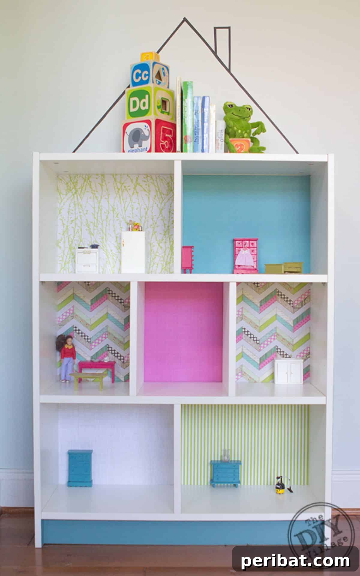 Crafting Dreams: 50 DIY Dollhouse Ideas and Kits 30 BILLY Bookcase DIY Dollhouse – IKEA Hack