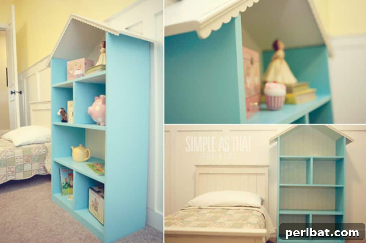 Crafting Dreams: 50 DIY Dollhouse Ideas and Kits 4 DIY Dollhouse Bookshelf