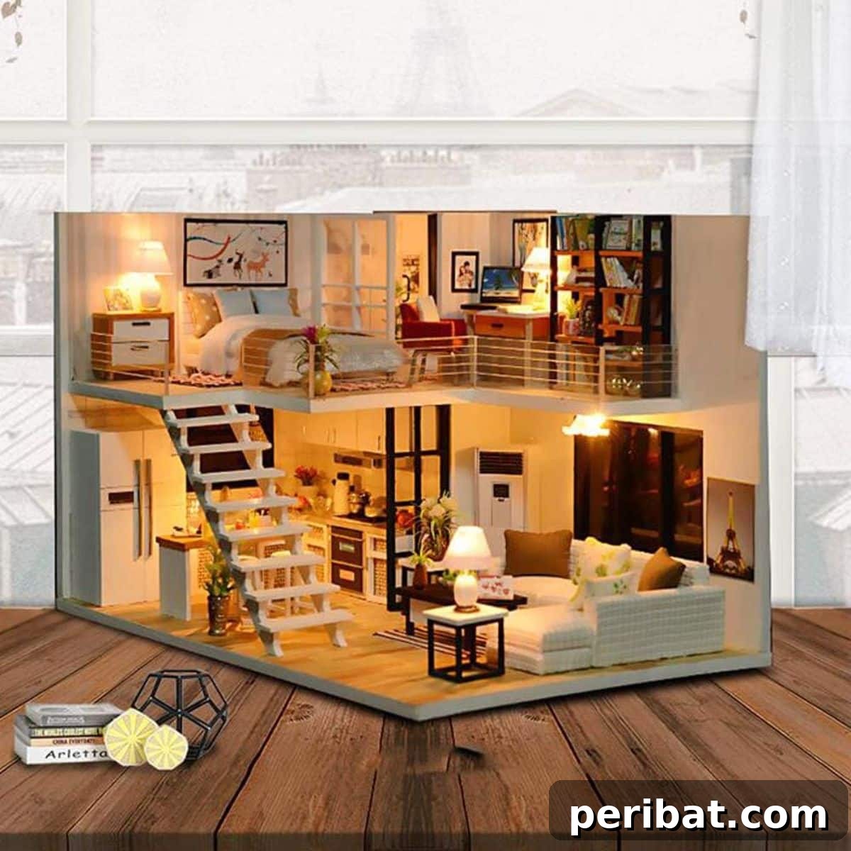 Crafting Dreams: 50 DIY Dollhouse Ideas and Kits 36 DIY Dollhouse Kit Plus Dust Proof & Music Movement