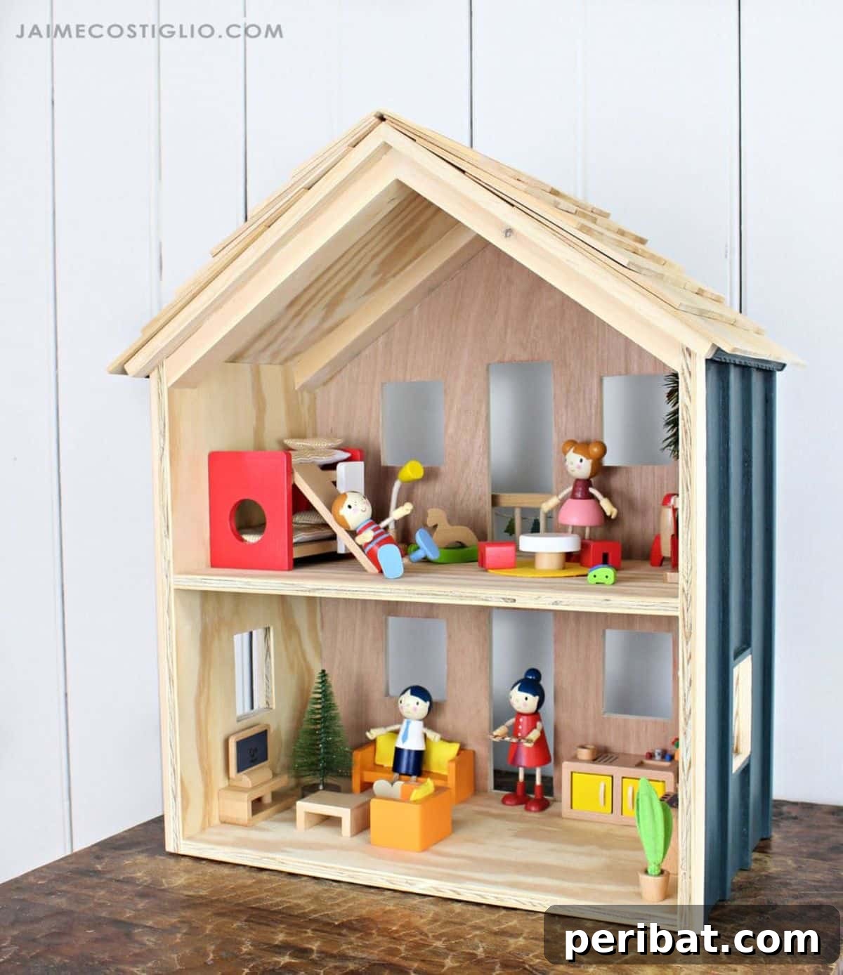 Crafting Dreams: 50 DIY Dollhouse Ideas and Kits 48 Simple Two Story Dollhouse