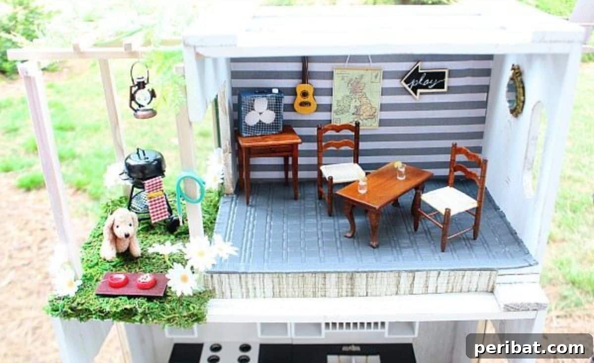 Crafting Dreams: 50 DIY Dollhouse Ideas and Kits 7 Dollhouse Miniature Made From Crates