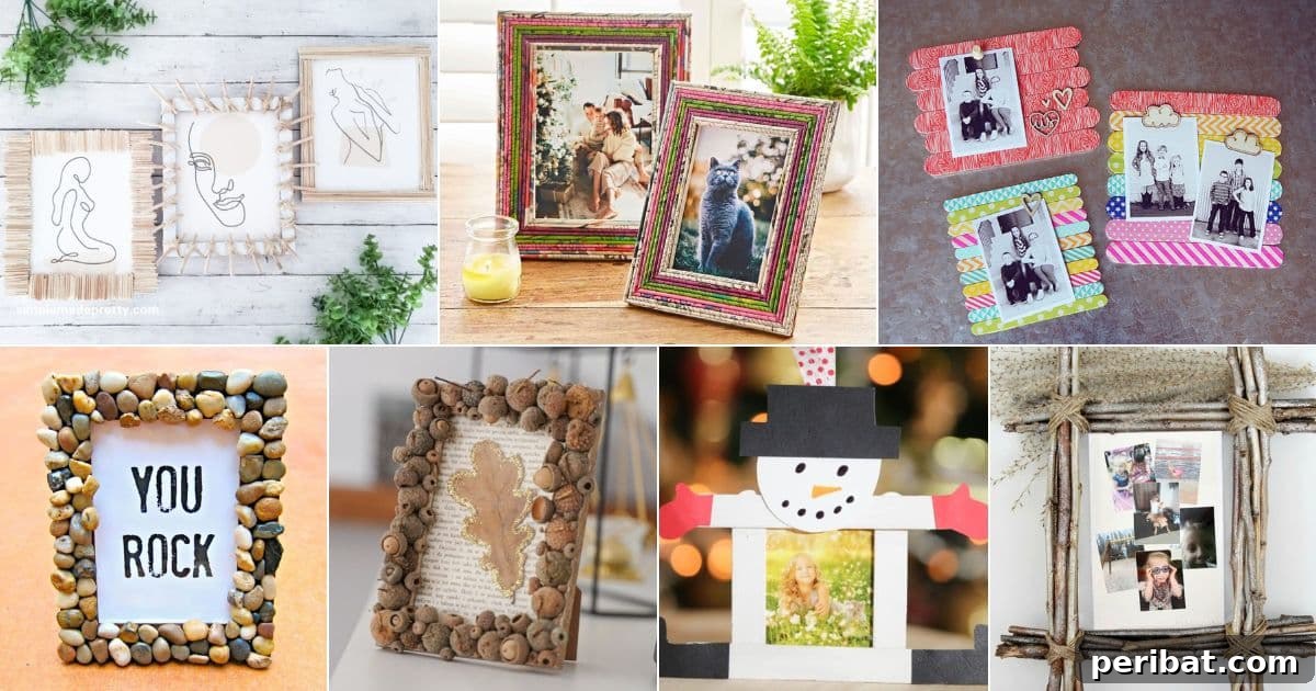 45 Inspiring DIY Photo Frame Projects 2 45 DIY Picture Frame Ideas and Crafts facebook image.