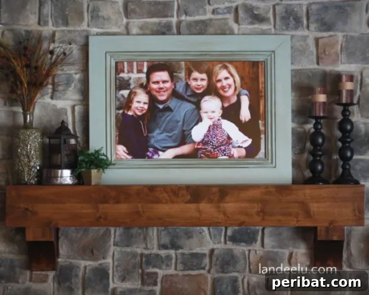 45 Inspiring DIY Photo Frame Projects 17 DIY Large Picture Frame With Moulding