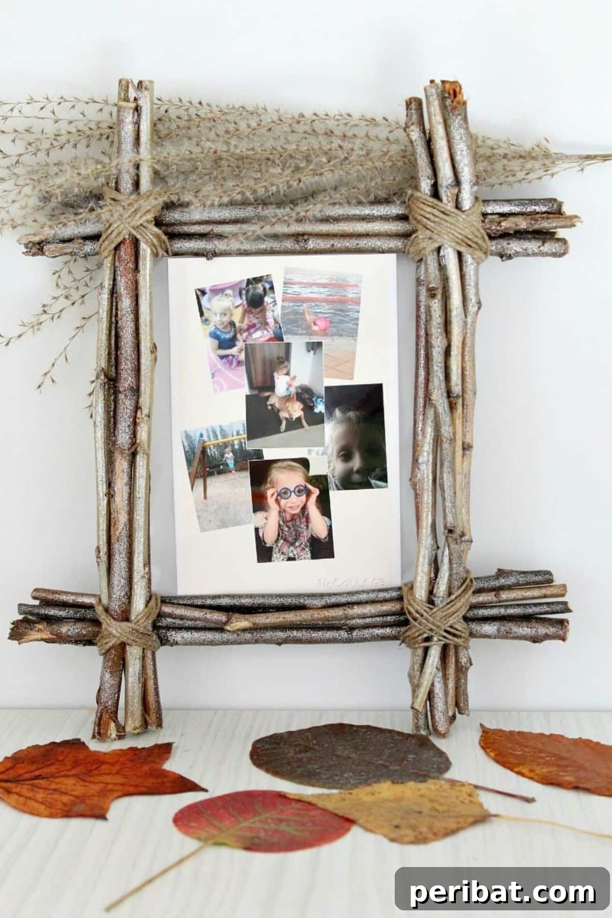 45 Inspiring DIY Photo Frame Projects 18 DIY Rustic Photo Frame Made With Twigs