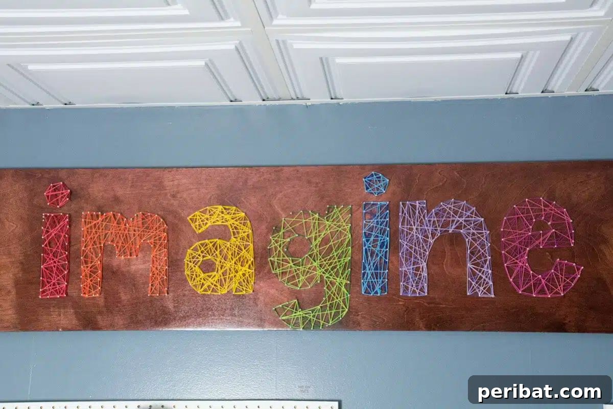 Large DIY Word String Art