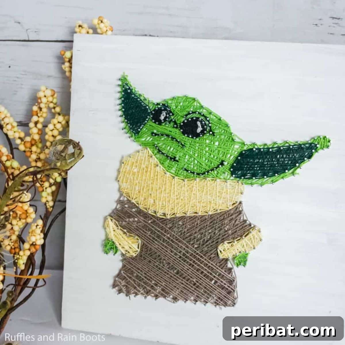 DIY Baby Yoda String Art