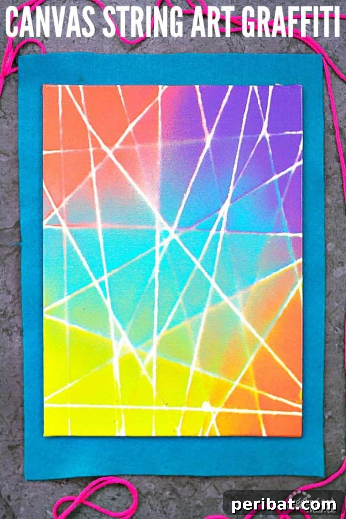 DIY String Art on Canvas