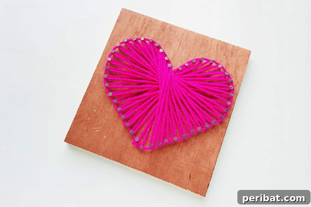 DIY Heart String Art