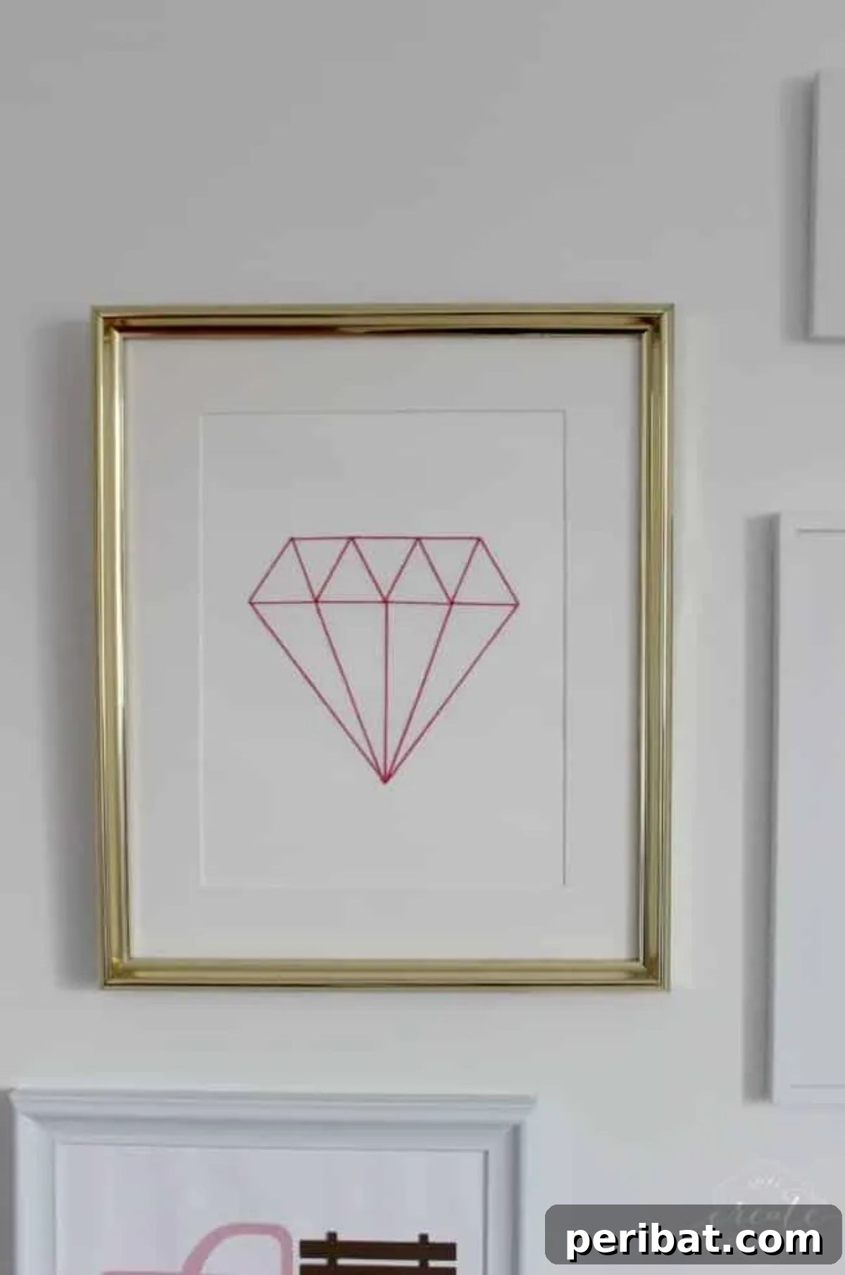 DIY Dimple & Easy Diamond String Art