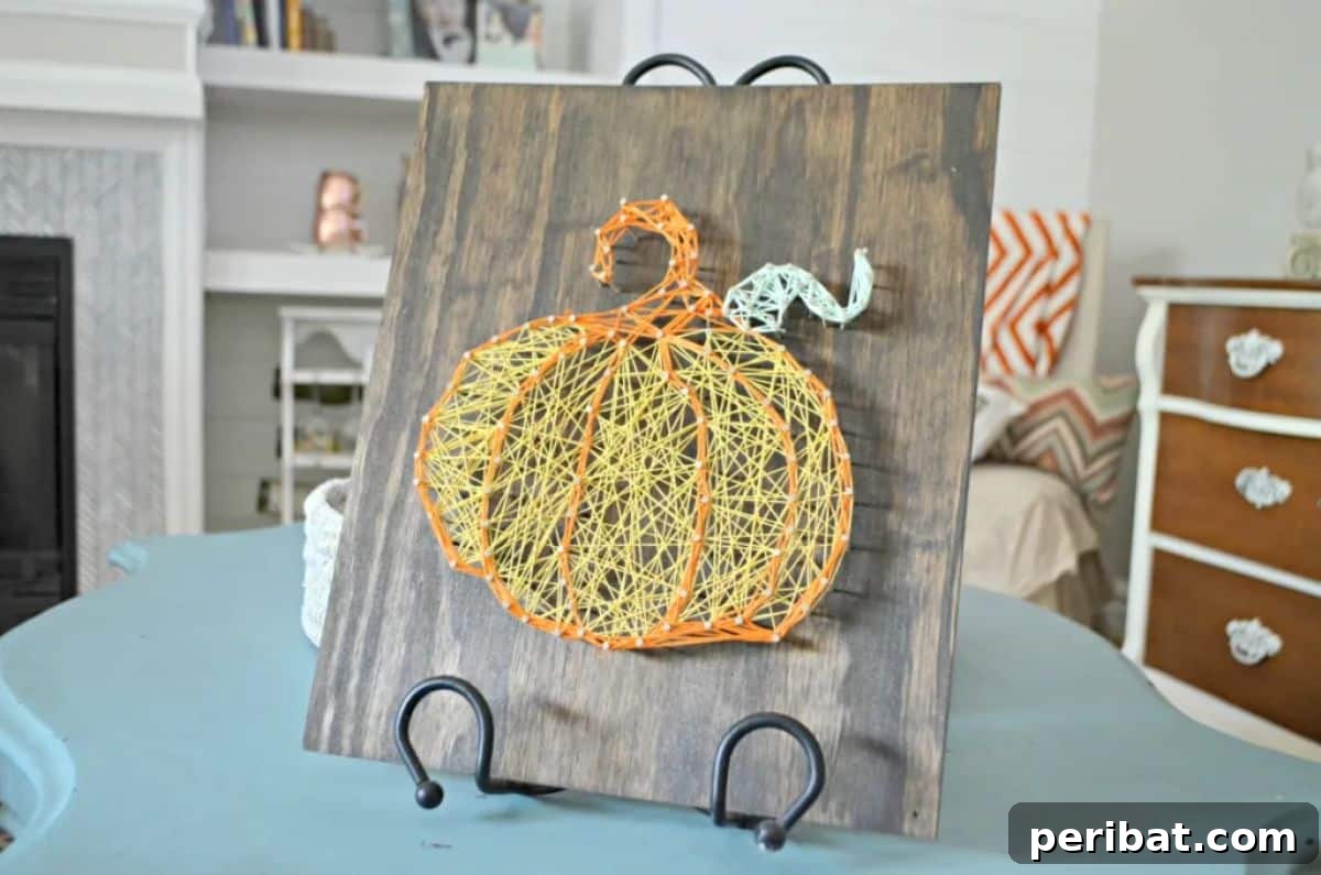 Easy DIY String Art – Perfect Fall Craft!